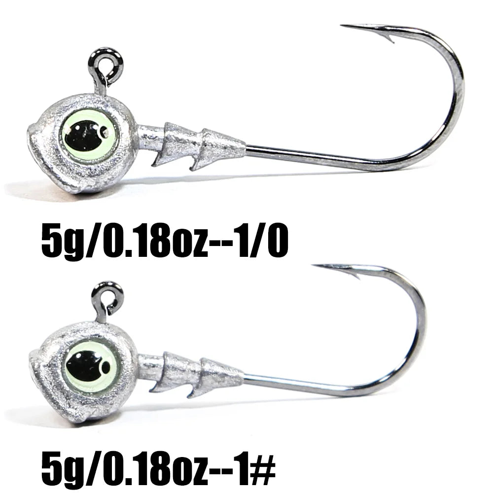 B&U Swimbait Hook Jig Head High Strength Fishing Worm Lure