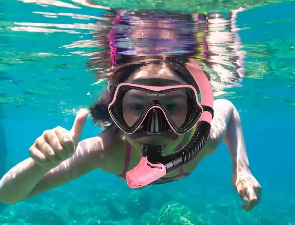 Snorkeling Diving Mask Anti-Fog with Nose Cover