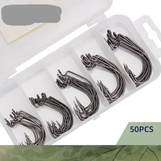 50pcs Fishing Hook 3/0#-2#