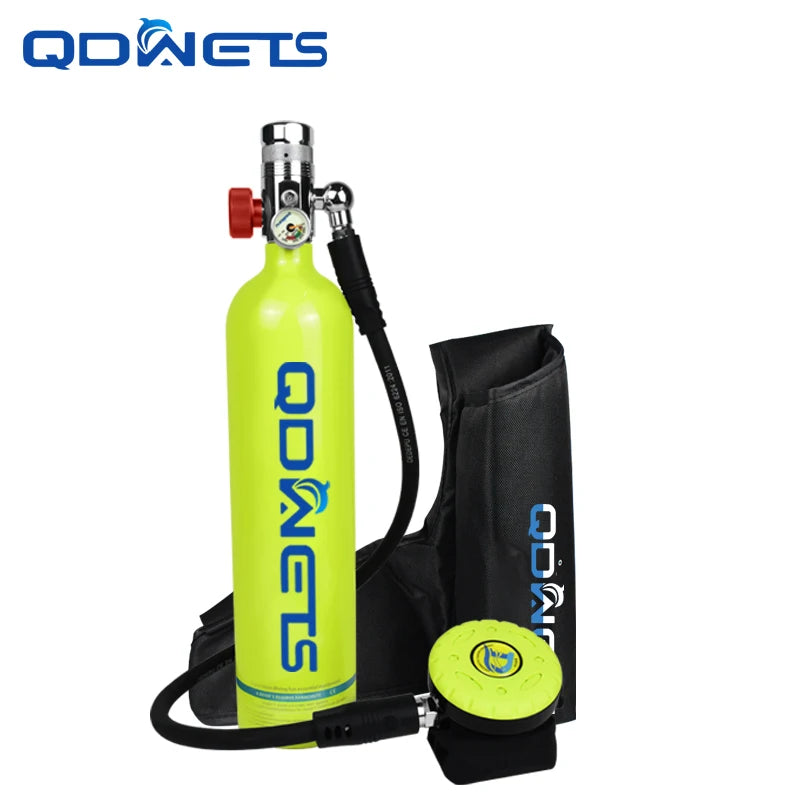 QDWETS 1L Mini Scuba Diving Tank/Equipment Oxygen Cylinder