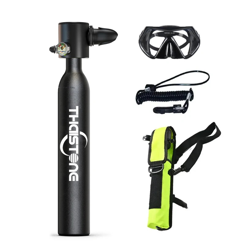 TAIITONEE-Mini Scuba Diving Tank Equipment, Oxygen Cylinder, Snorkeling, Underwater Breathing, 5-10 Minutes, 0.5L