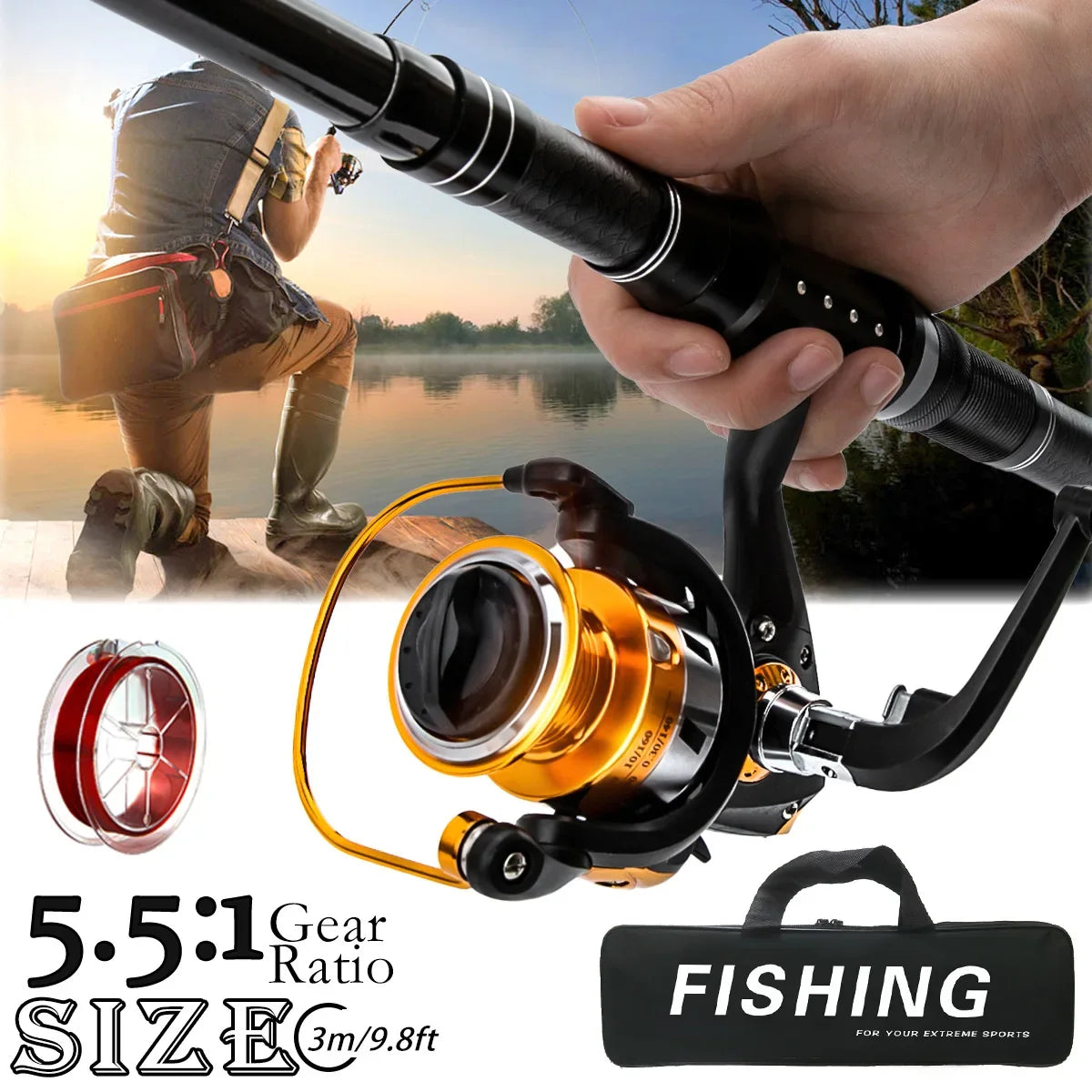 Fishing Throw Rod (Reel Combo)