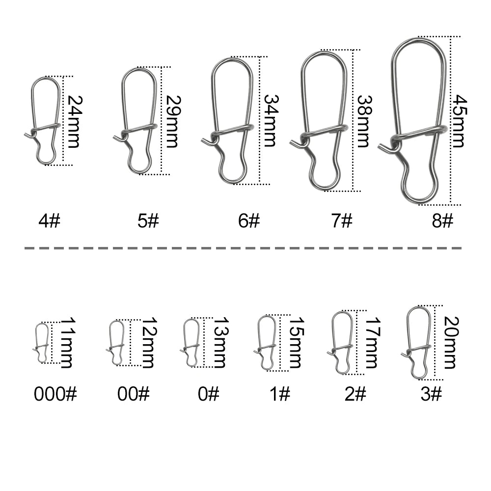 Fishing Connector Clip Lock (50Pcs)