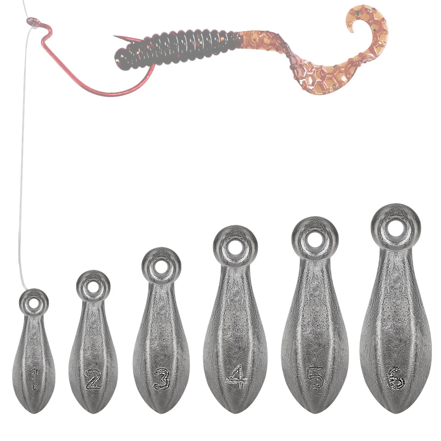 Fishing Weights Sinkers Set (8pcs)