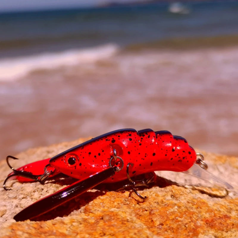 1pc Premium Jointed Craw Lure with Sharp Hooks - Realistic Fishing Bait for Catching More Fish