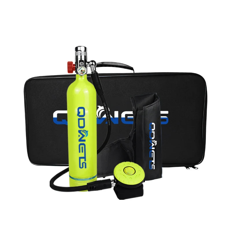 QDWETS 1L Mini Scuba Diving Tank/Equipment Oxygen Cylinder