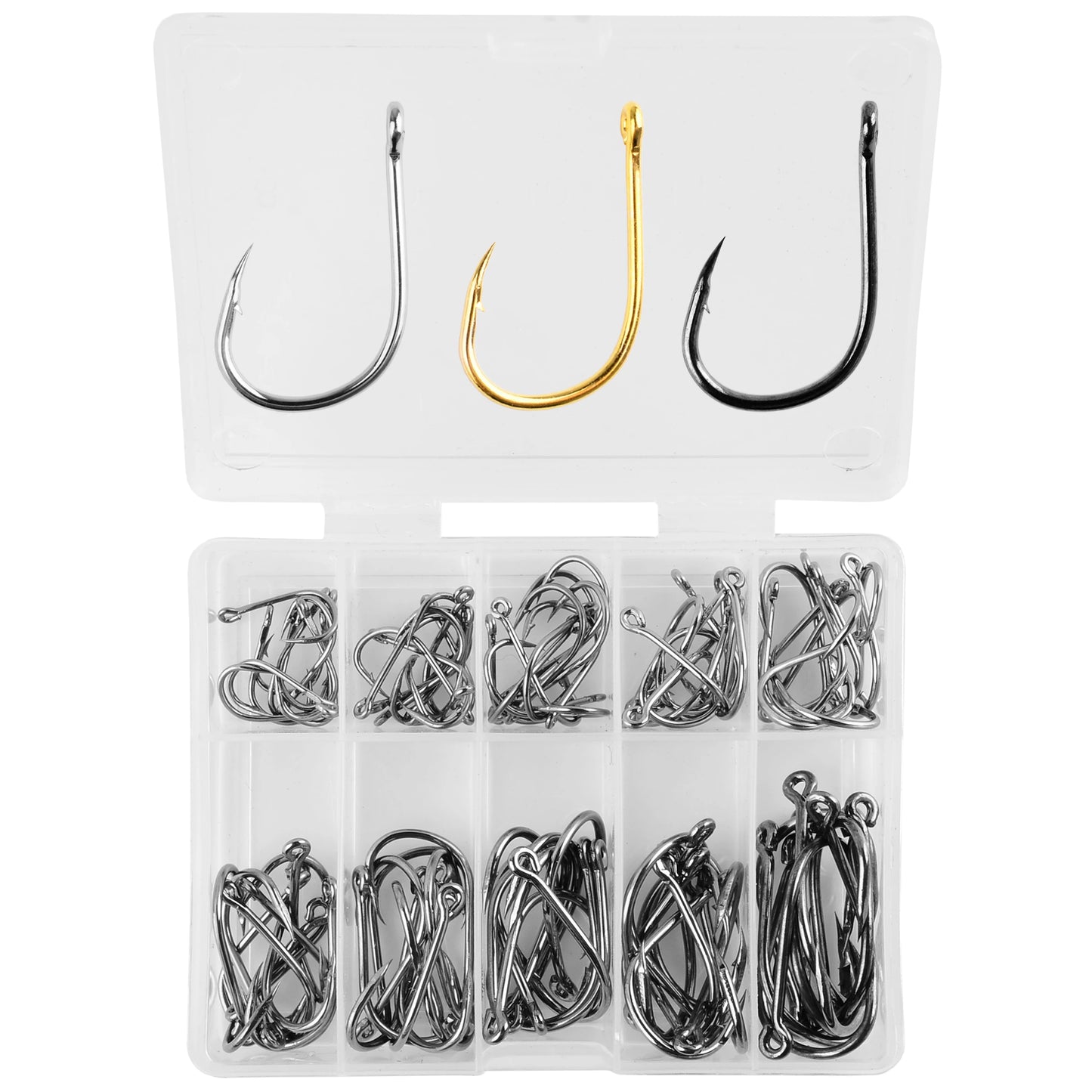 100Pcs Fishing Hooks