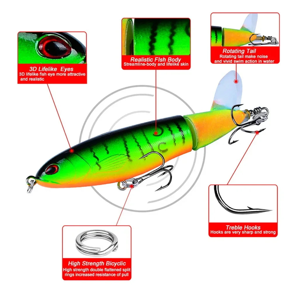 Artificial Fishing Lure (Rotating Tail)