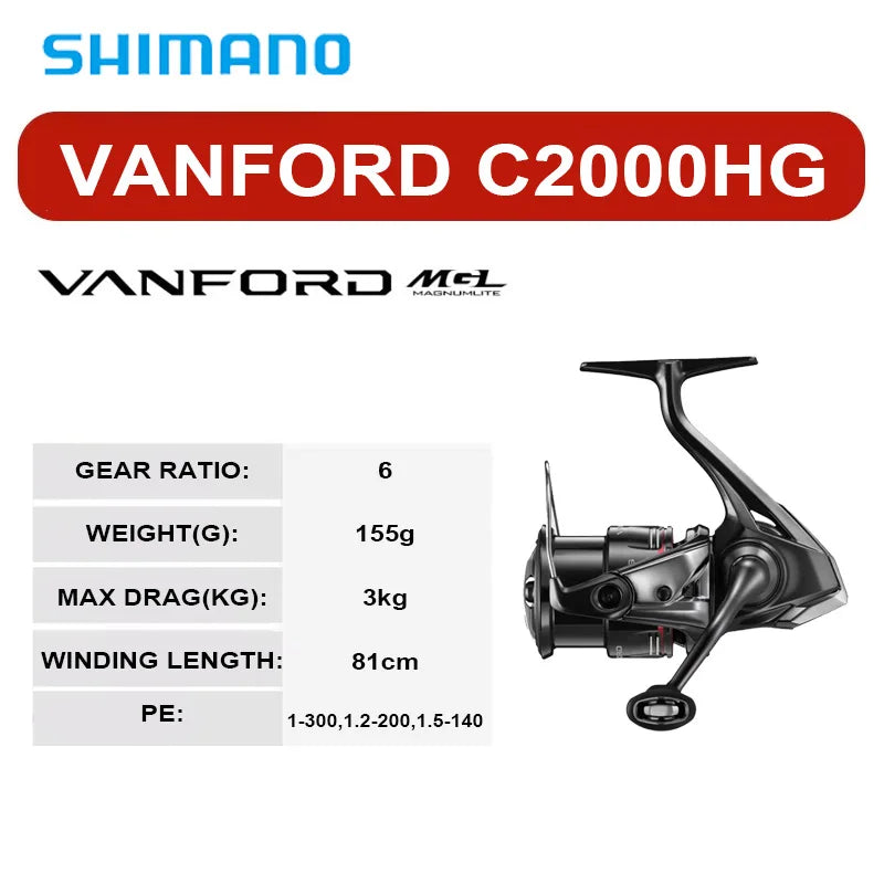 2024 NEW SHIMANO VANFORD Spinning Fishing Reel