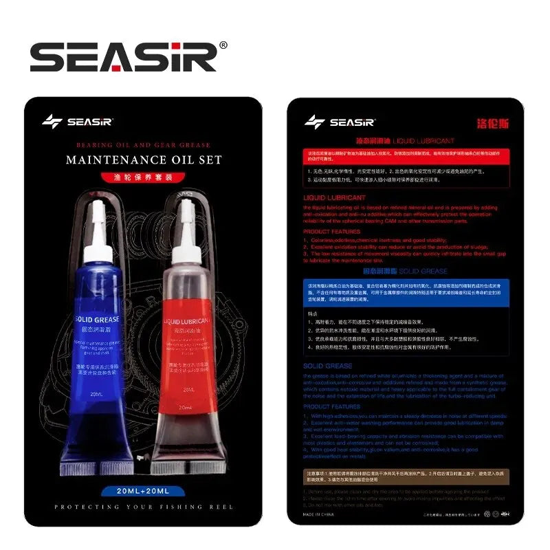 SeaSir Protective Grease &amp; Lubricant Oil – Ultimate Fishing Reel Maintenance Set 🎣🔧