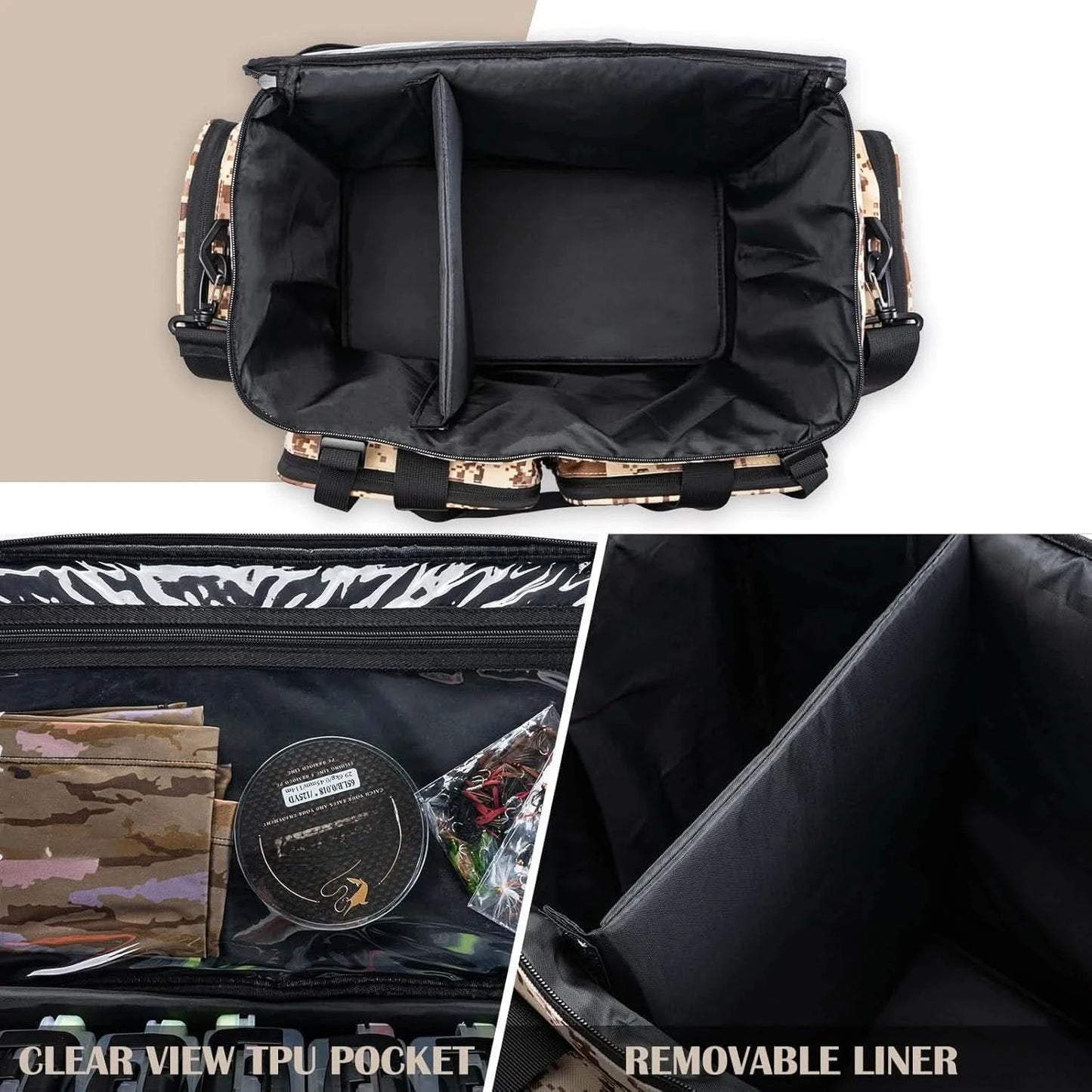 🎣 Large Tackle Bag – Store Up to 8PCS 3700 Plus 4PCS 3600 Tackle Trays! 🛠️🎒