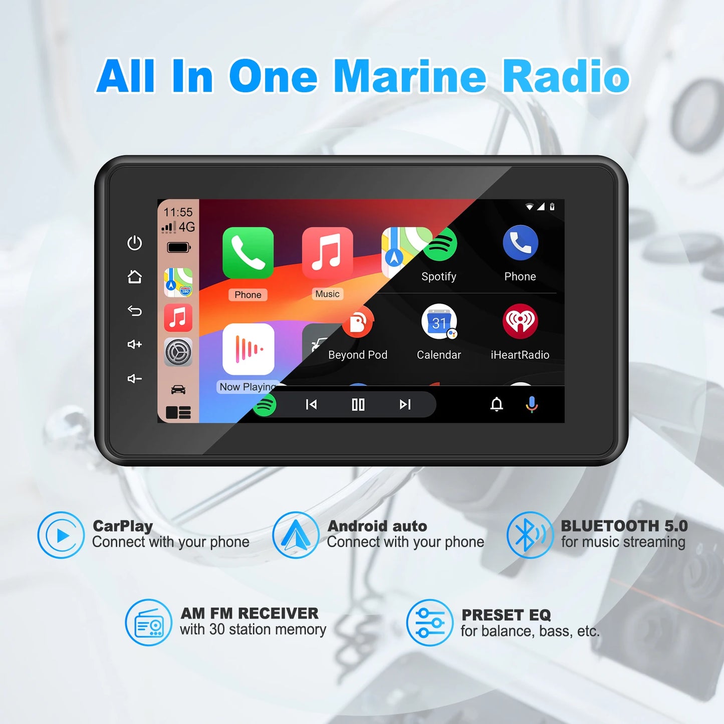 Boat Multimedia Player Wireless (Waterproof, Bluetooth)