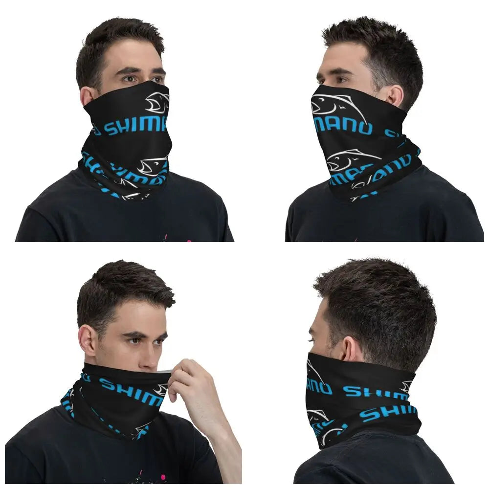 Blue Shimano Fishing Multifunctional Face Mask for Men Women