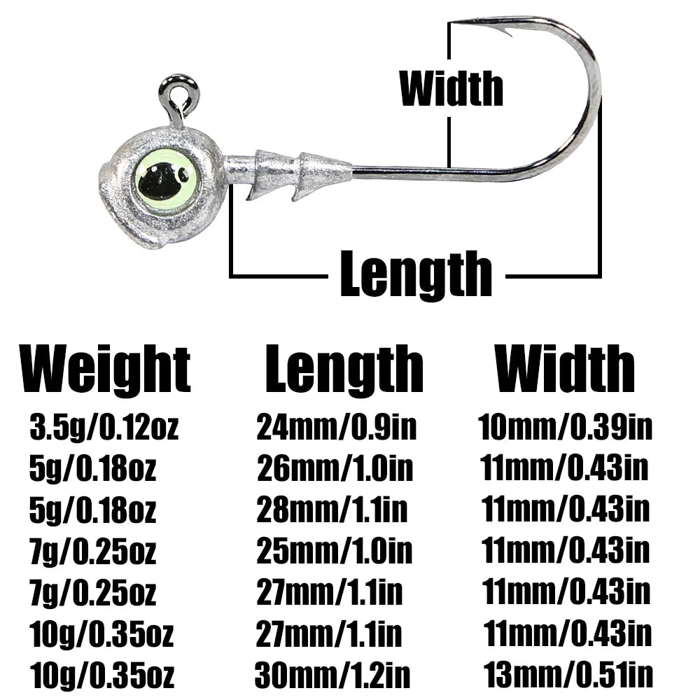 B&U Swimbait Hook Jig Head High Strength Fishing Worm Lure