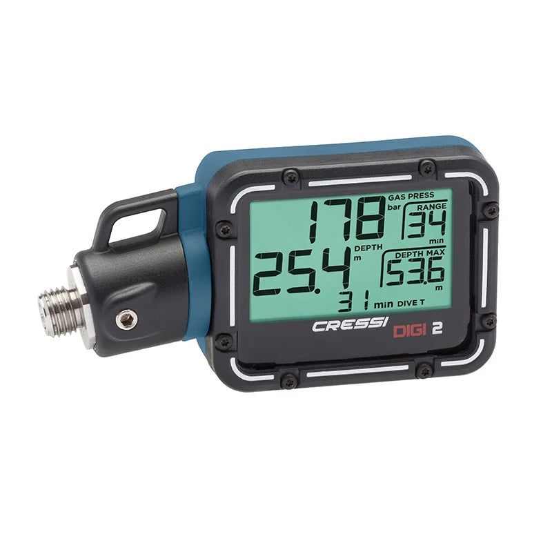 Cressi DIGI 2 Digital Console Diving Depth Gauge Pressure