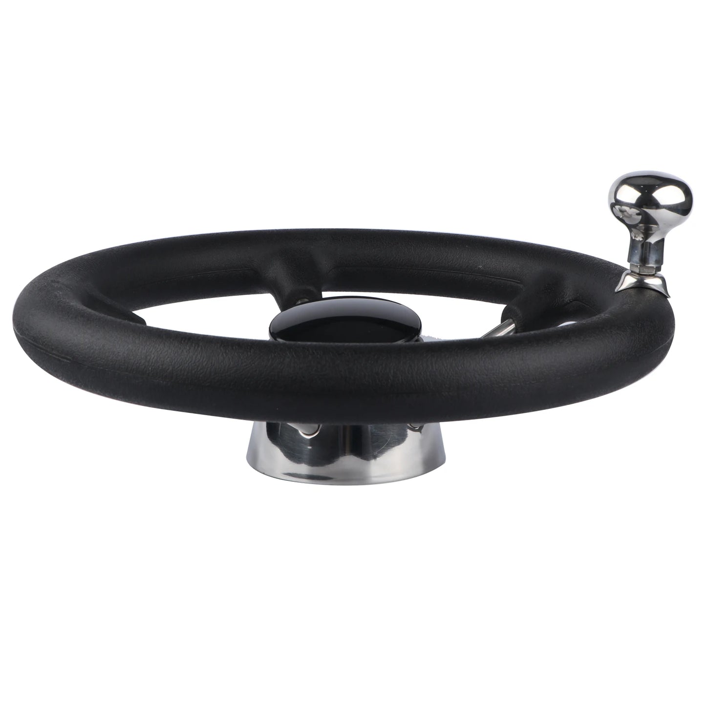 11 Inch stainless steel Steering Wheel with Black Foam