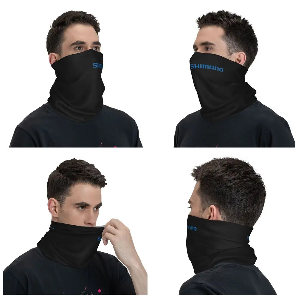 Blue Shimano Fishing Multifunctional Face Mask for Men Women