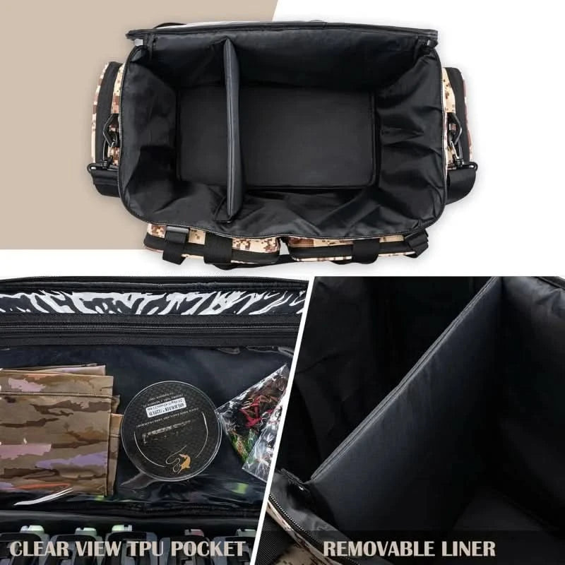 🎣 Large Tackle Bag – Store Up to 8PCS 3700 Plus 4PCS 3600 Tackle Trays! 🛠️🎒