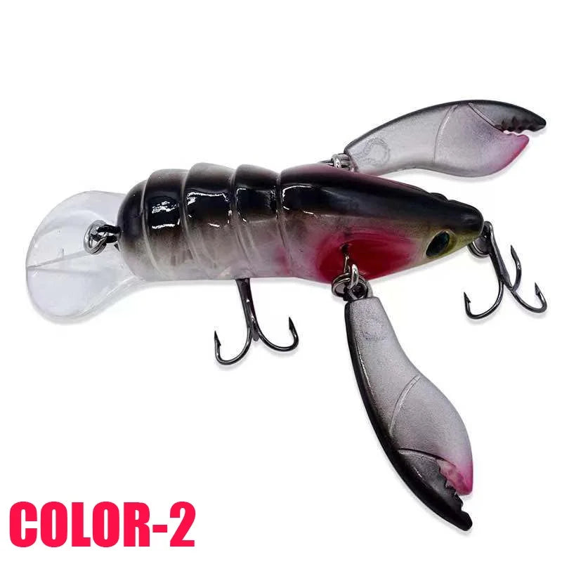 1pc Premium Jointed Craw Lure with Sharp Hooks - Realistic Fishing Bait for Catching More Fish