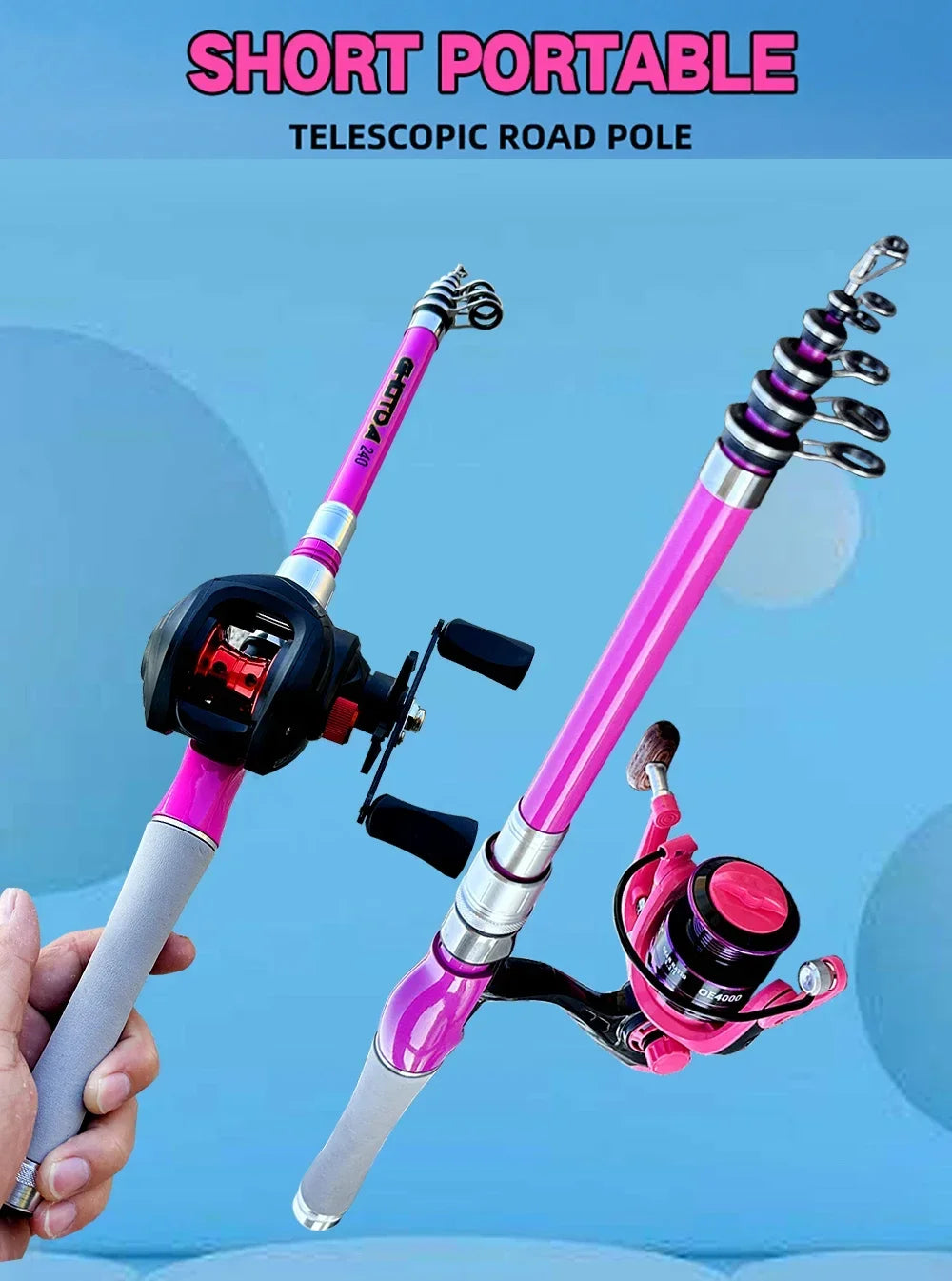 Fishing Rod and 2000 3000 4000 Spinning Reel