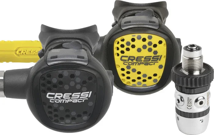 Cressi Ac2 + Compact + Octopus Compact Regulator Set INT Scuba Diving