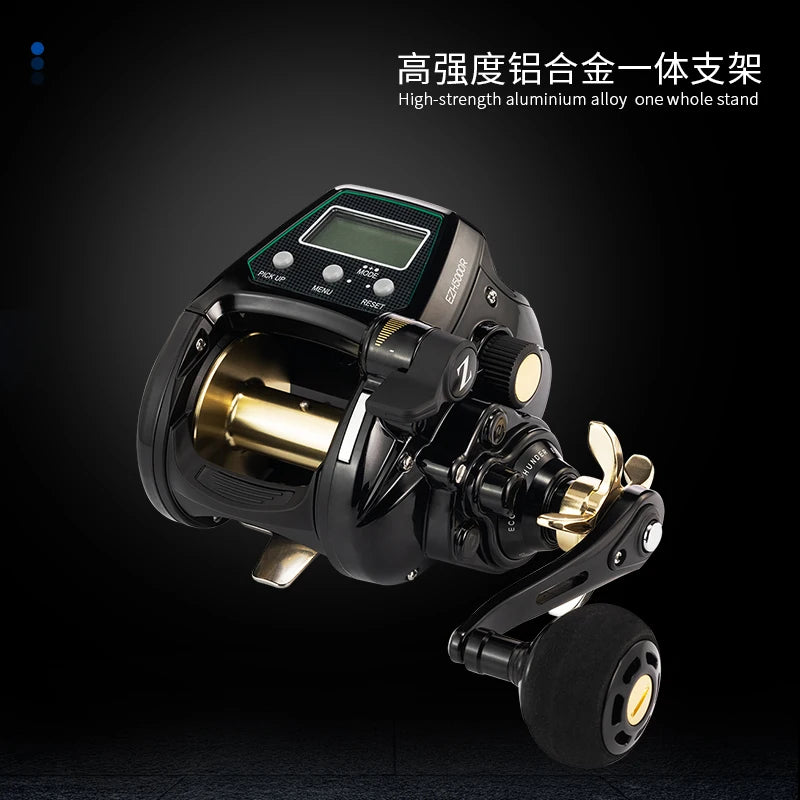 ECOODA-EZH 5000 Electric Fishing Reel, Saltwater, 12V DC, 15-22kg Drag Power Sea