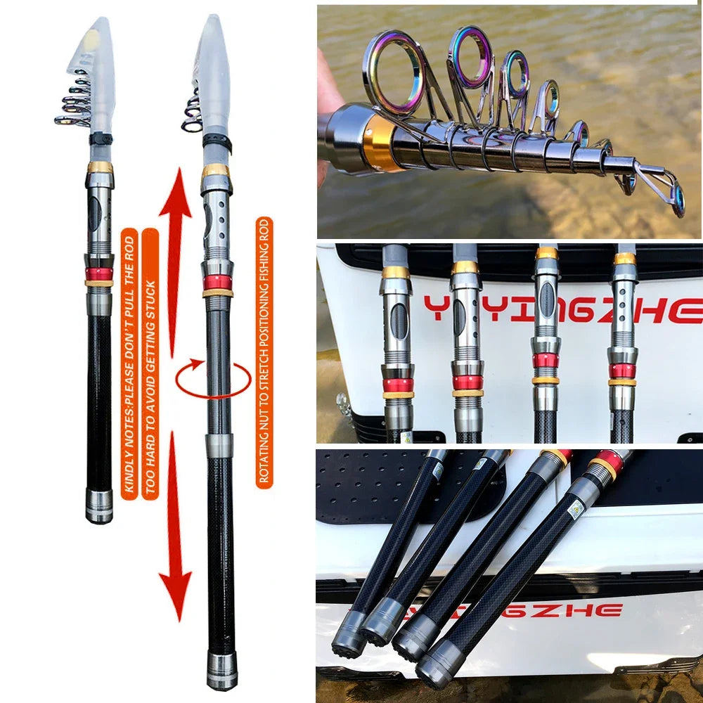 Fishing Rod Combo Set 1.8m 2.1m 2.4m 2.7m 3.0m