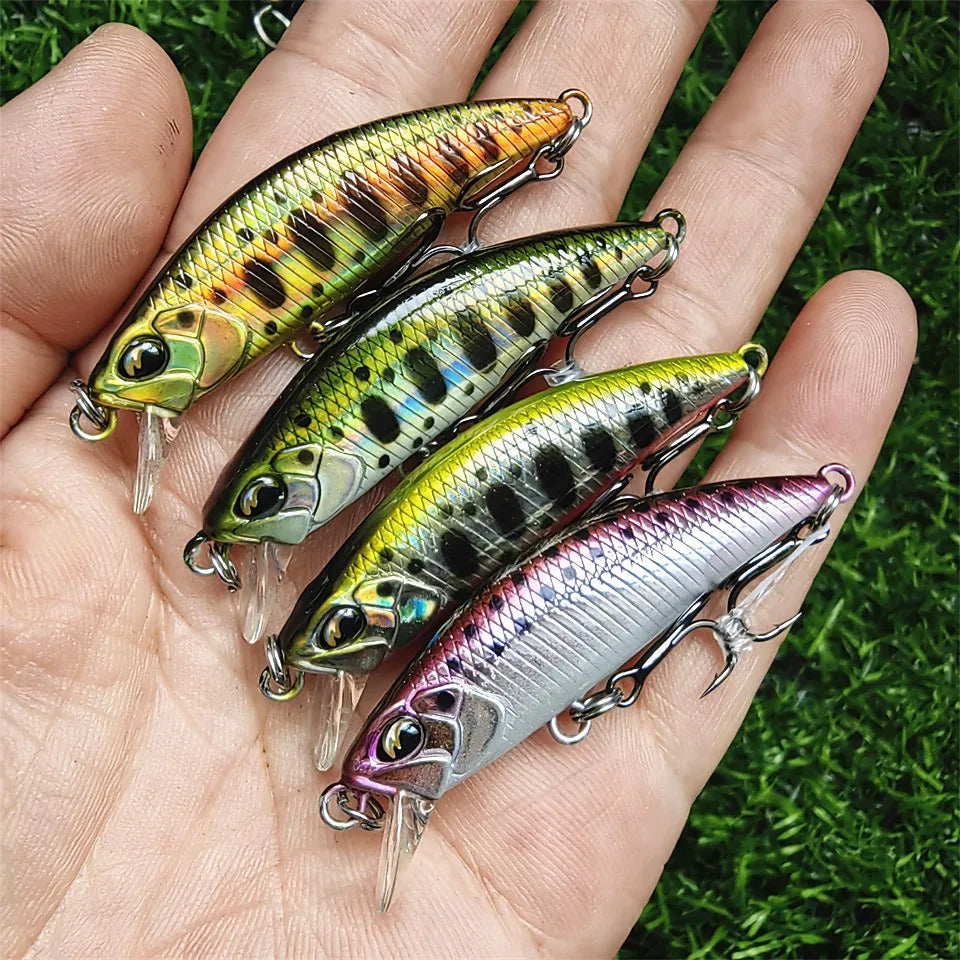 Tsurinoya 4PC 50mm 5g Sinking Minnow Artificial Bait for Trout Bass Fishing