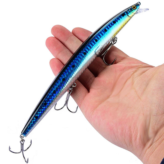 1pcs 18cm 24g big long fish