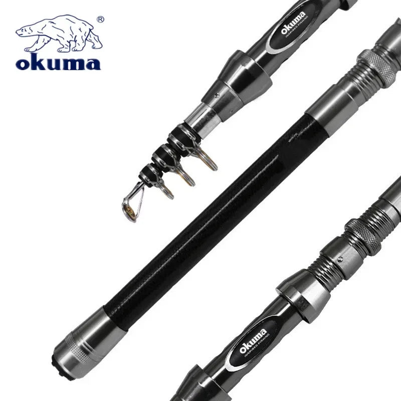 🎣 OKUMA New Carbon Rock Fishing Rod – 1.5M | 1.8M | 2.1M | 2.4M | 2.7M 🐟🔥