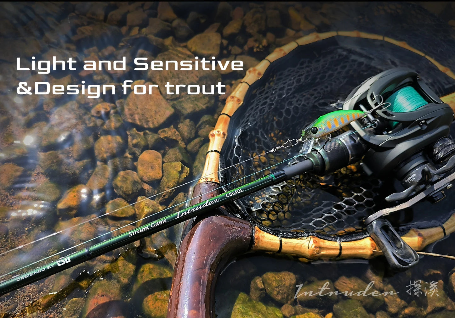 🎣 TSURINOYA INTRUDER 1.6m/1.68m Portable 4-Section Trout Fishing Rod – Precision & Performance for Every Cast!