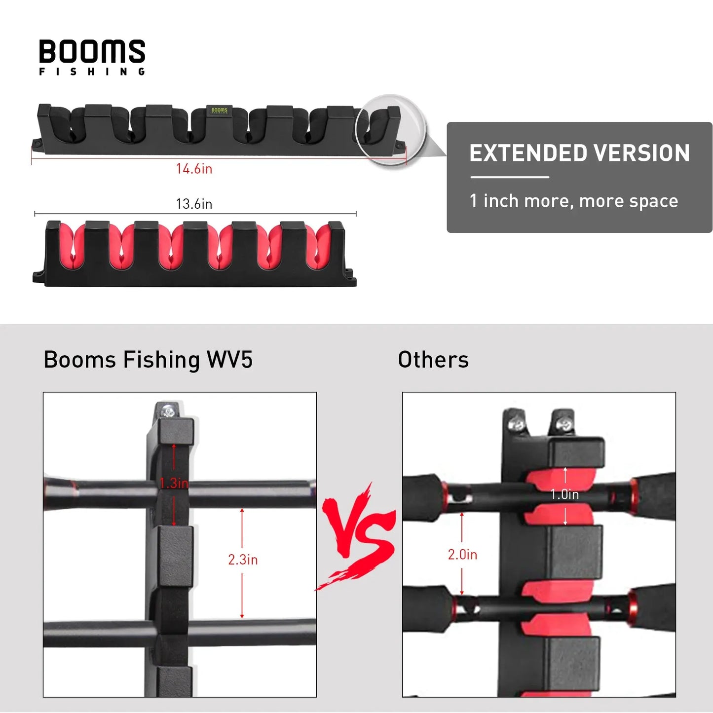 🎣 Booms Fishing WV5 Fishing Rod Holder – Store & Protect Up to 6 Rods! 🏆