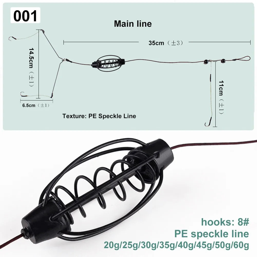 Fishing Baits Cages Hook Rig Set