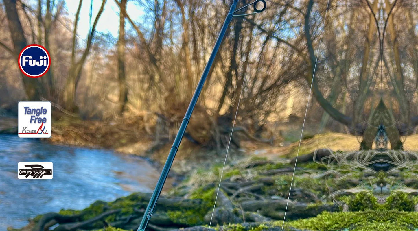 🎣 TSURINOYA INTRUDER 1.6m/1.68m Portable 4-Section Trout Fishing Rod – Precision & Performance for Every Cast!