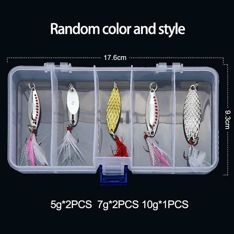 Fishing Lure 5g 7g 10g 15g 20g Set Spoonbait