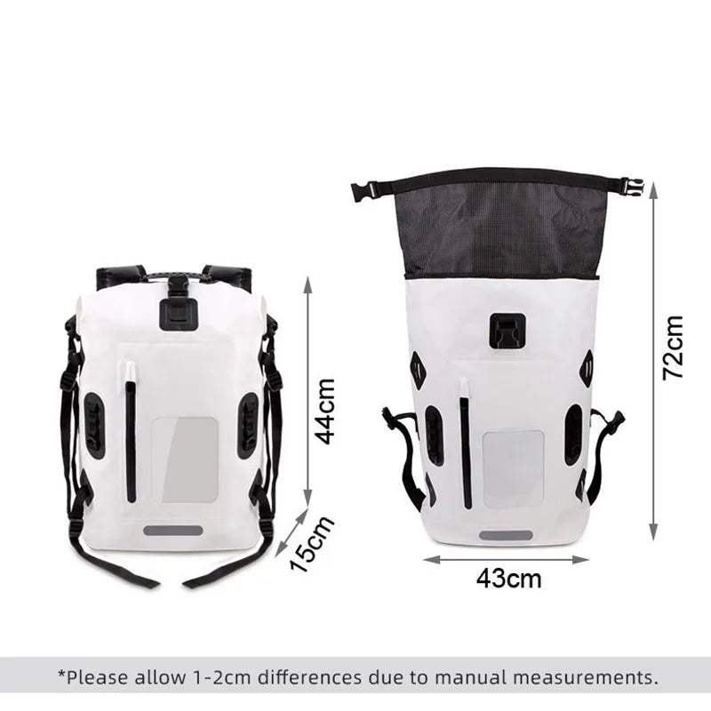 30L PVC Waterproof Bag Diving Backpack Large Capacity