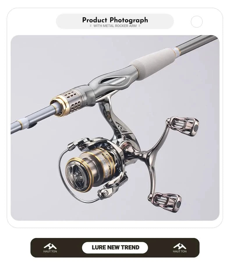 HAUTTON CD Spinning Fishing Reel 5.2:1 Gear Ratio 13.23Lbs Max Drag