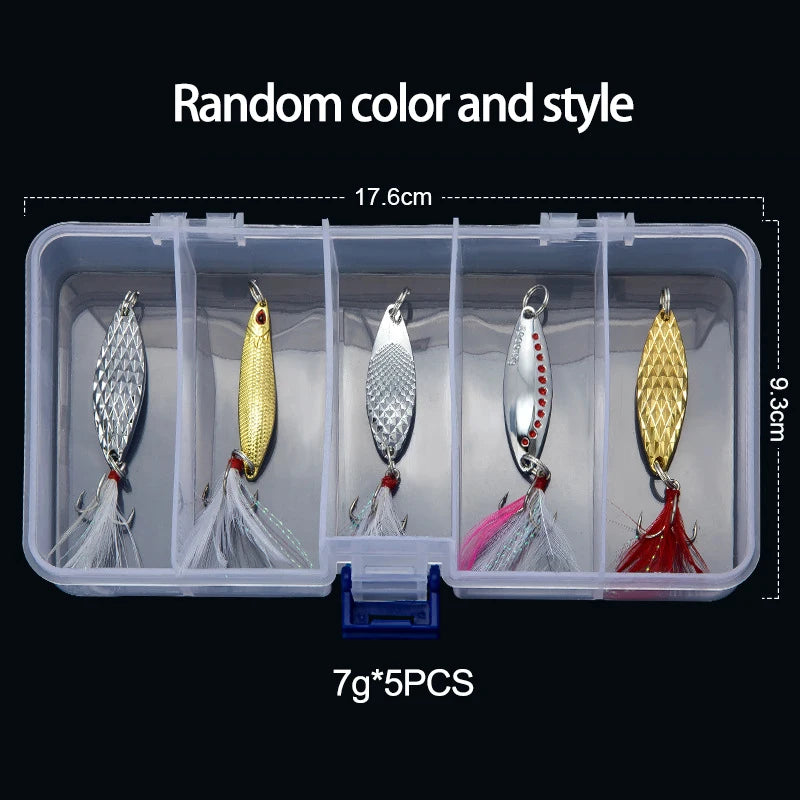 Fishing Lure 5g 7g 10g 15g 20g Set Spoonbait