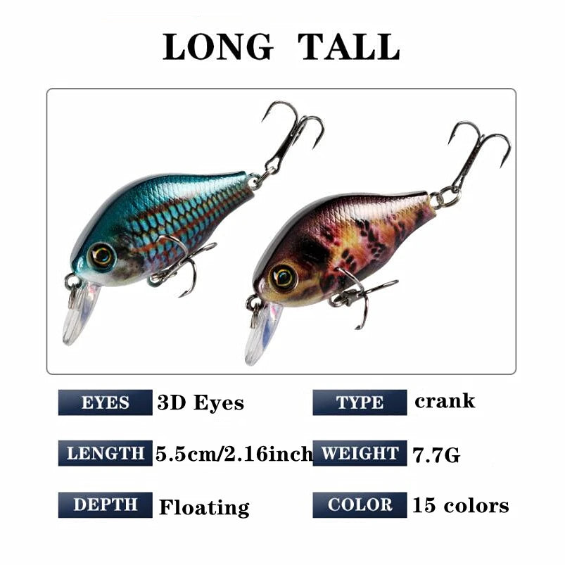 Floating Artificial Plastic bait (1pc) 5.2cm 8.5g