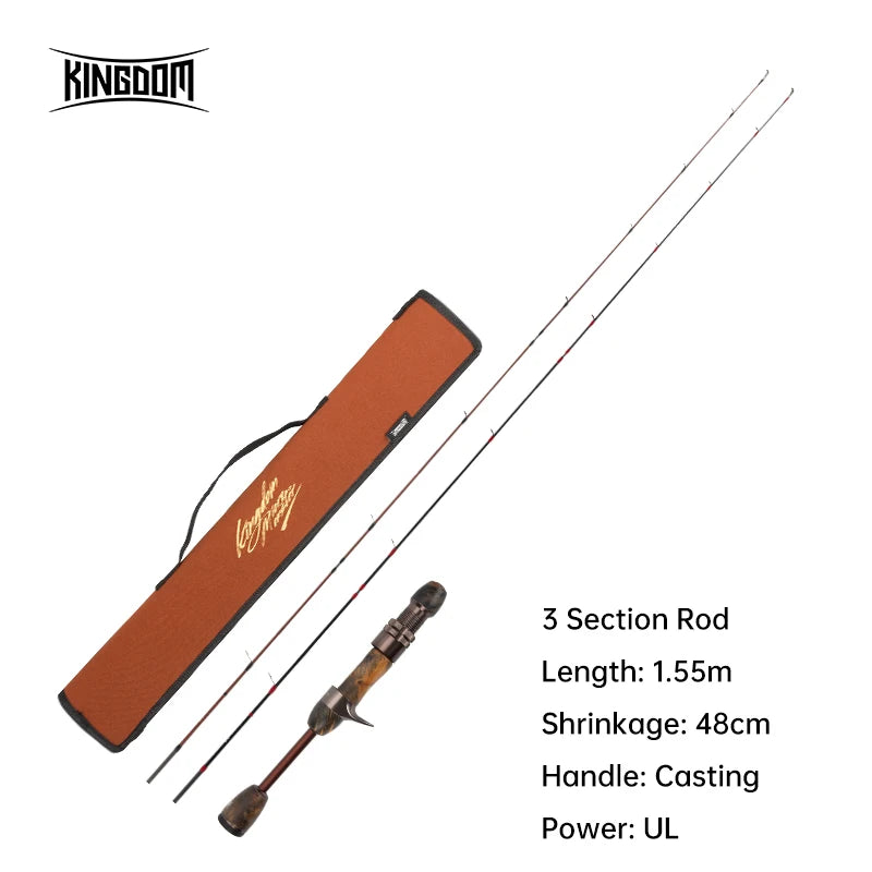 KINGDOM Micro-Monster 1.55m Fishing Rod – Ultimate Power & Precision! 🎣