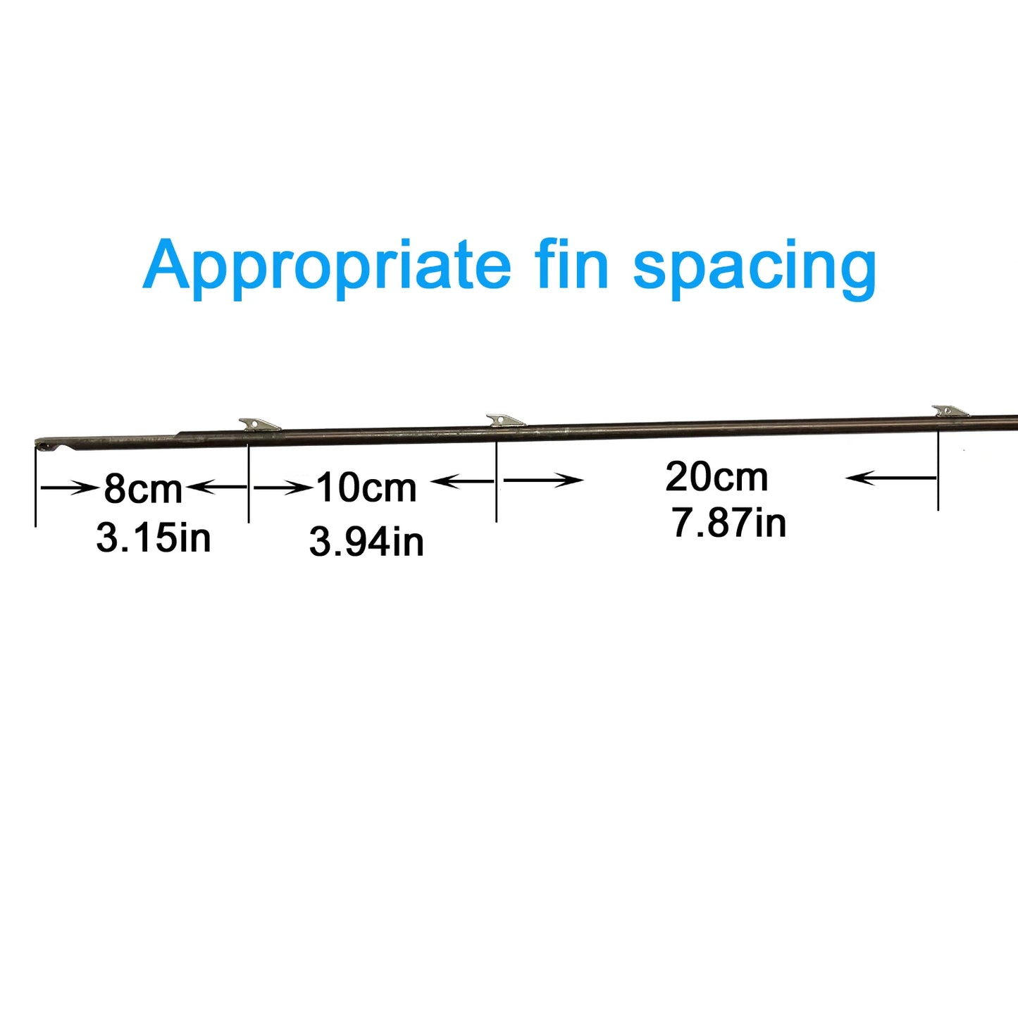 Spearfishing Omer Fin Shaft 75cm to 190cm 17-4 Stainless Steel