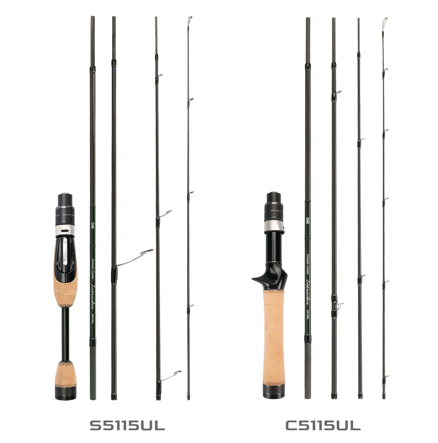 🎣 TSURINOYA INTRUDER 1.6m/1.68m Portable 4-Section Trout Fishing Rod – Precision & Performance for Every Cast!