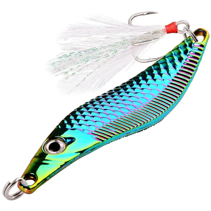 Artificial Bait with Feather Hook