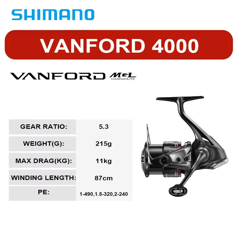 2024 NEW SHIMANO VANFORD Spinning Fishing Reel