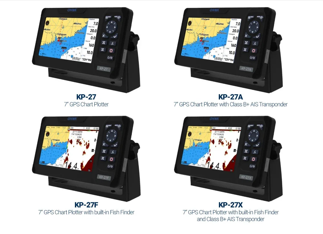 Marine LCD GPS Navigator GPS Antenna and Built-in Class B+  7-inch