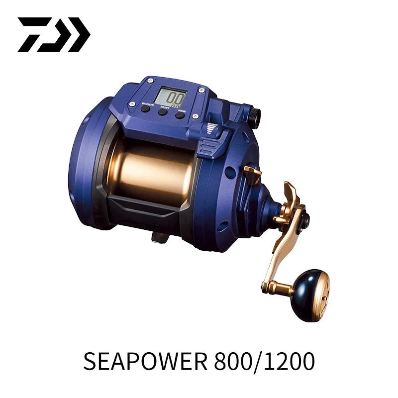 2023 DAIWA SEAPOWER 800/1200 Electric Reel – 30KG Max Drag, 5+1BB