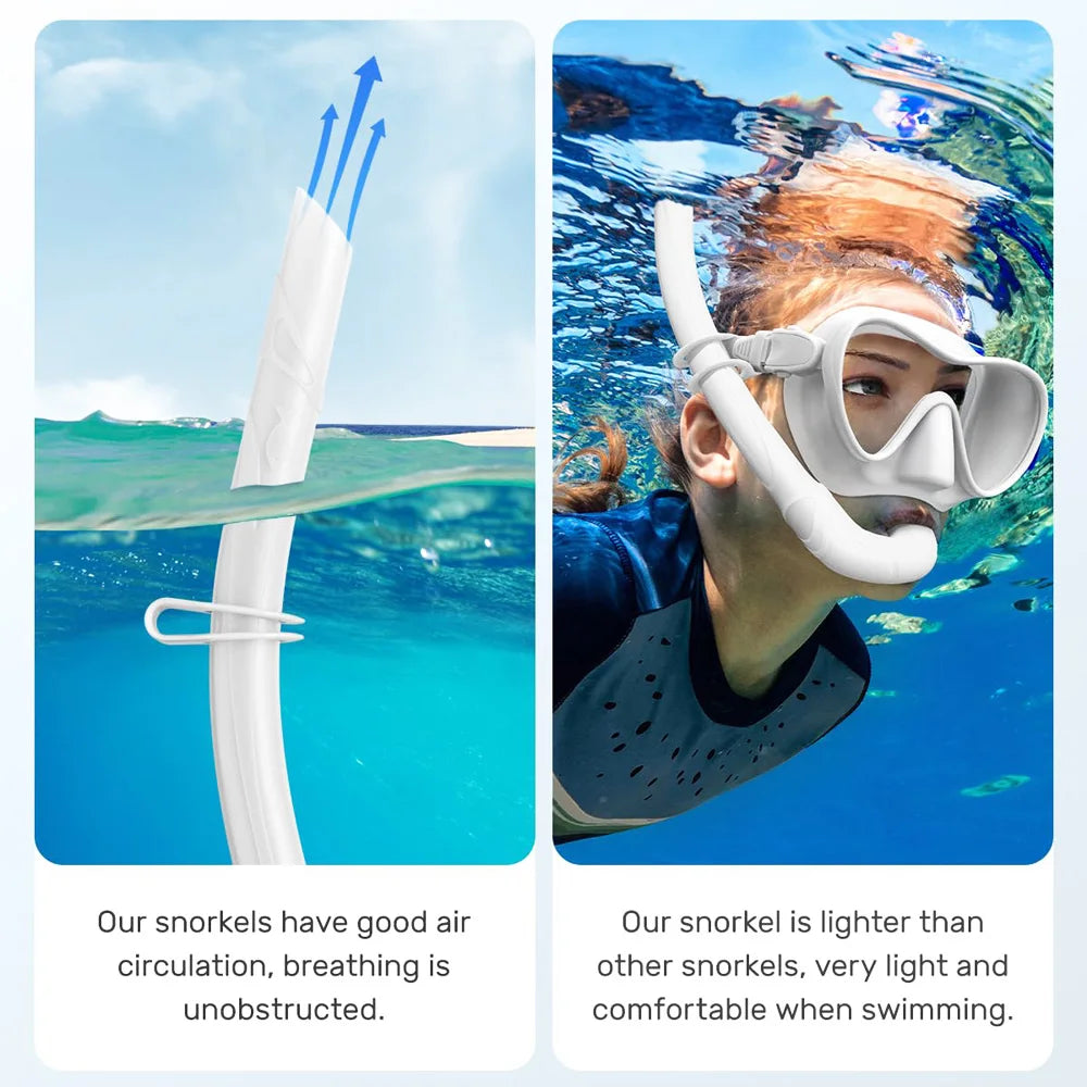 Foldable Soft Silicone Diving Snorkel