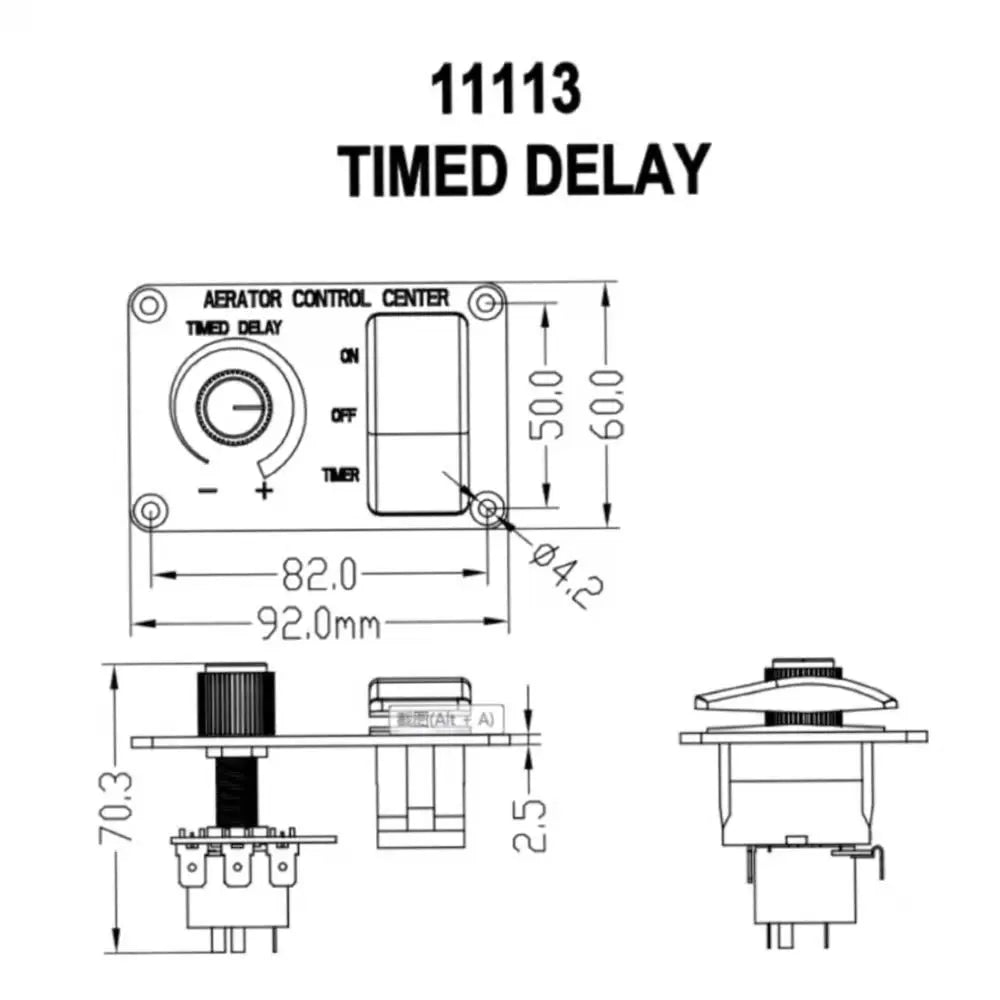 Marine Aerator Timer Switch Panel 5Amp