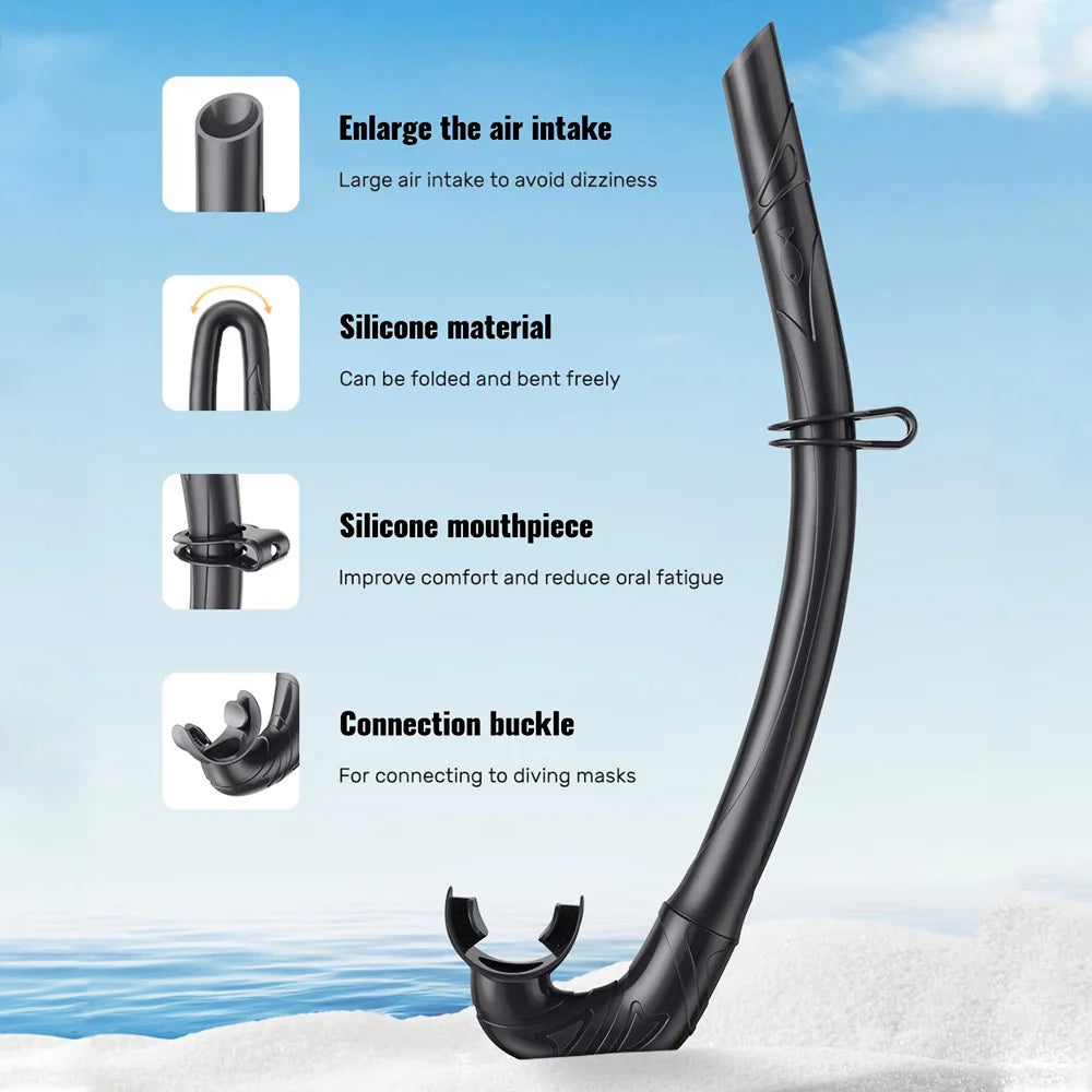 Foldable Soft Silicone Diving Snorkel