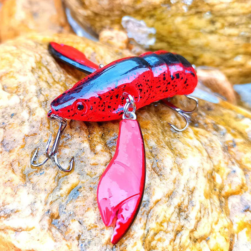 1pc Premium Jointed Craw Lure with Sharp Hooks - Realistic Fishing Bait for Catching More Fish